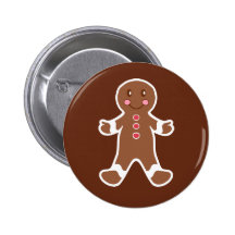 Bouton de bonhomme en pain d'épice pin's