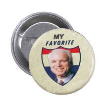 Bouton de bouclier de McCain Badge
