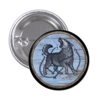 Bouton de bouclier de Viking - Fenrir Pin's Avec Agrafe
