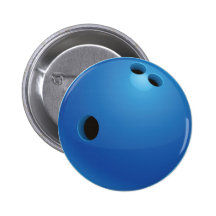 Bouton de boule de bowling badges avec agrafe