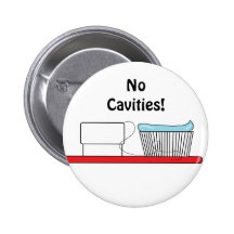 Bouton de "brosse à dents" badge