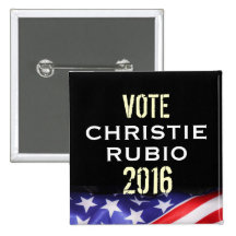 Bouton de campagne de Christie Rubio 2016 (carré) Badge