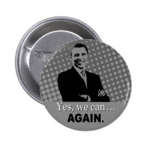 Bouton de campagne d'Obama 2012 - oui nous pouvons Pin's