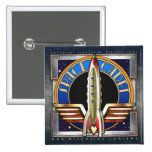Bouton de carré de cadet de l'espace badge