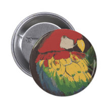 Bouton de cartable de perroquet badge avec épingle