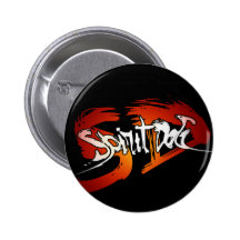 Bouton de chien d'esprit pin's avec agrafe