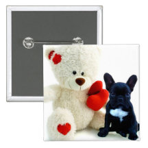 Bouton de chiot du bouledogue français de Valentin Pin's