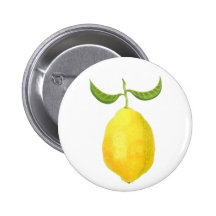 Bouton de citron badge