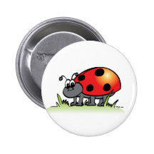 Bouton de coccinelle badges