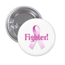 Bouton de combattant de cancer du sein pin's avec agrafe
