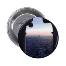 Bouton de coucher du soleil de Paris Badge Avec Épingle