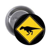 Bouton de croisement de T-Rex Pin's Avec Agrafe