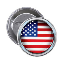 Bouton de drapeau des Etats-Unis Badges