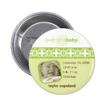Bouton de faire-part de naissance de plaisir du pl pin's