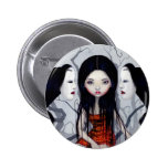 Bouton "de fantômes sans visage" pin's avec agrafe