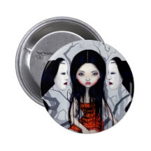 Bouton "de fantômes sans visage" pin's avec agrafe