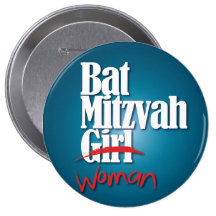 Bouton de fille de bat mitzvah (femme) badges avec agrafe