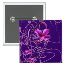 Bouton de fleurs badges avec agrafe
