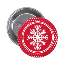 Bouton de flocon de neige badge
