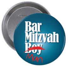 Bouton de garçon de Mitzvah de barre (homme) Badges Avec Agrafe