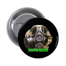 bouton de gasmask badges avec agrafe