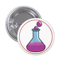 Bouton de génie chimique badge avec épingle