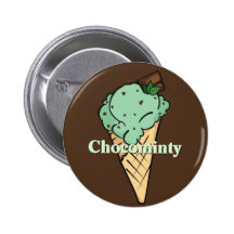 Bouton de glace de Chocominty Badge Avec Épingle