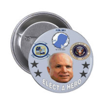 Bouton de héros de McCain Pin's