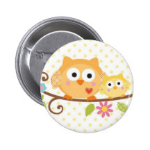 BOUTON DE HIBOU D'ARBRE DE HAPPI PIN'S AVEC AGRAFE
