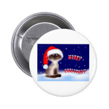 Bouton de Kitty de Noël Badges Avec Agrafe