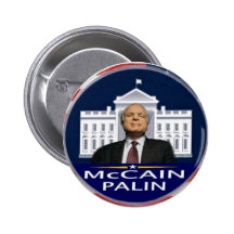 Bouton de la Maison Blanche de McCain Badges Avec Agrafe