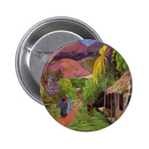 Bouton de la "rue De Tahiti" - Paul Gauguin Badge Avec Épingle