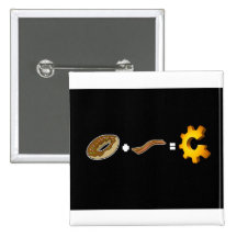 Bouton de lard et de confrérie pin's avec agrafe