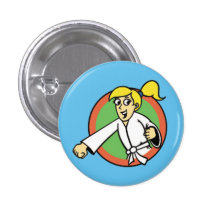 Bouton de l'enfant 1 de partie d'arts martiaux pin's
