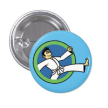 Bouton de l'enfant 3 de partie d'arts martiaux badges avec agrafe