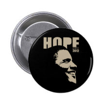 Bouton de l'espoir 2012 d'Obama Pin's Avec Agrafe