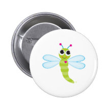 Bouton de libellule badges avec agrafe