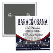 Bouton de l'inauguration 2013 d'Obama Badges