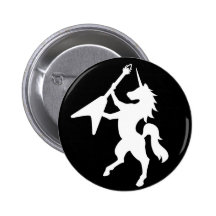 BOUTON de LOGO de licorne Pin's Avec Agrafe