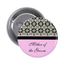 bouton de mariage damassé. pour la mère, soeur, fr badges avec agrafe