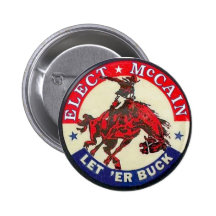 Bouton de McCain Buckin Bronco Pin's