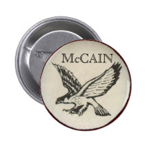 Bouton de McCain Eagle Badges Avec Agrafe