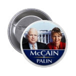 Bouton de McCain Palin Badges Avec Agrafe