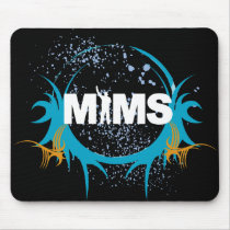 Bouton de MIMS - logo de MIMS encadré - exclusivit tapis de souris