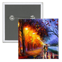 Bouton de minuit d'art de balade badges avec agrafe
