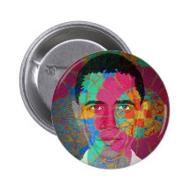 Bouton de Mosaïque-style d'Obama Badges