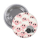 Bouton de moutons noirs badge