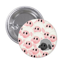 Bouton de moutons noirs badge