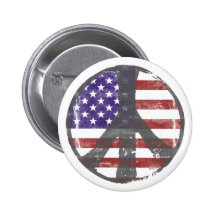 Bouton de paix des Etats-Unis Badges Avec Agrafe