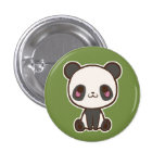 Bouton de panda badges avec agrafe